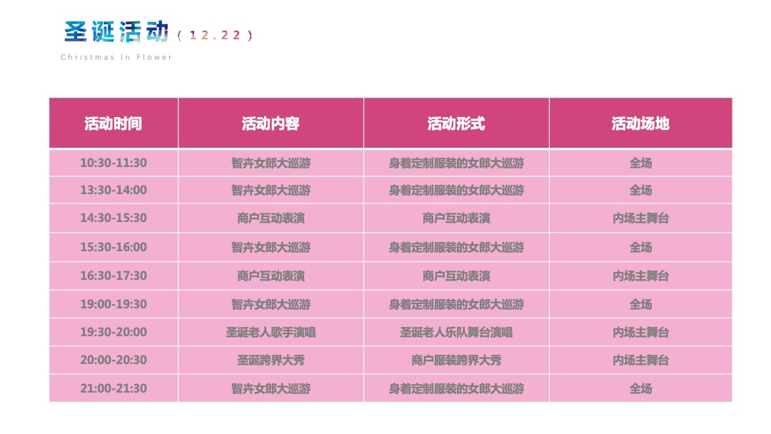 商业广场圣诞季活动营销策划方案