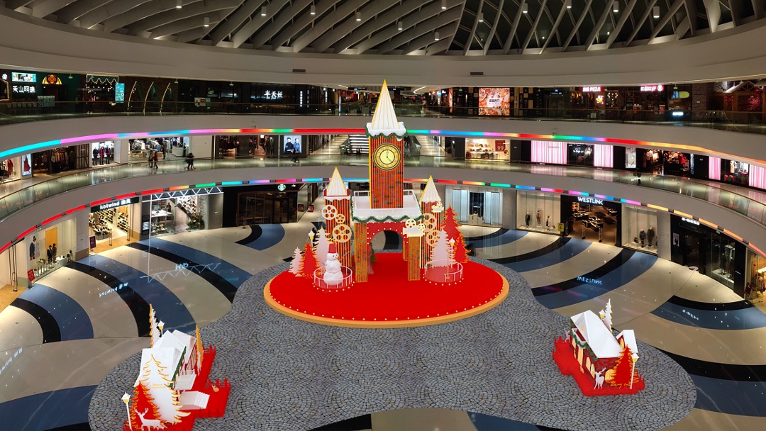 商业广场圣诞新年布置方案