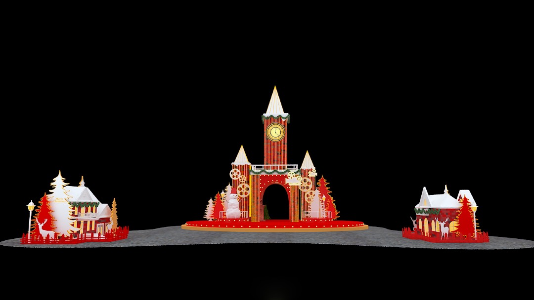 商业广场圣诞新年布置方案