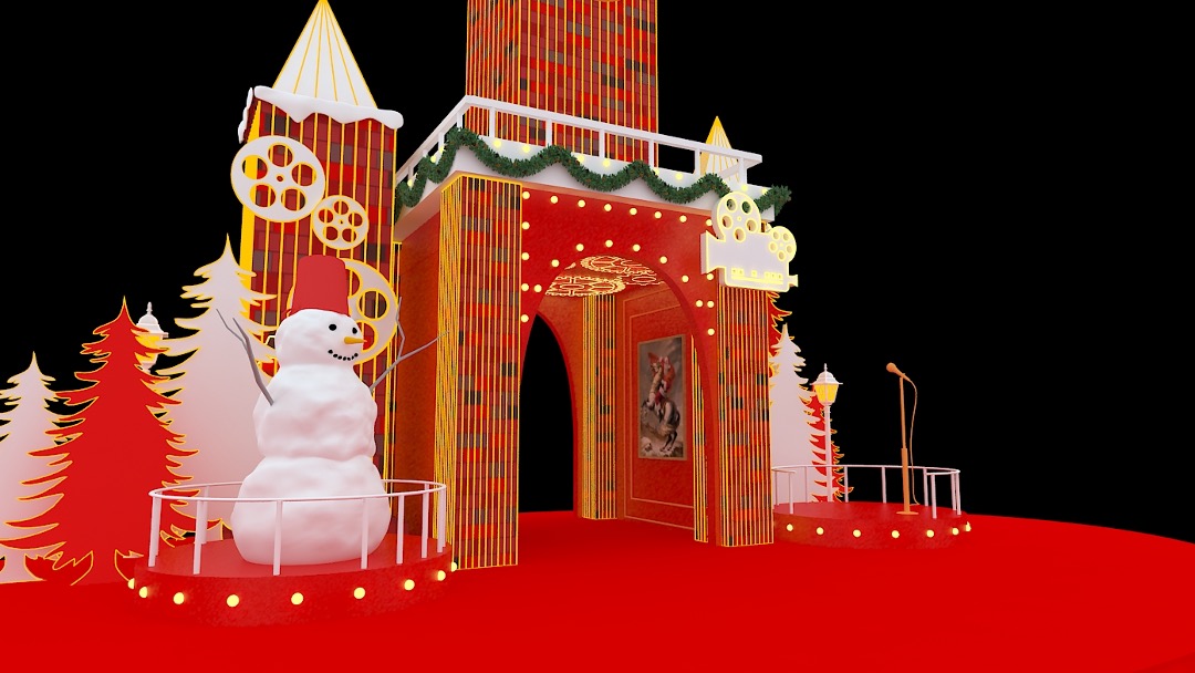 商业广场圣诞新年布置方案