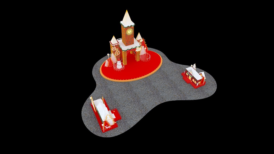 商业广场圣诞新年布置方案