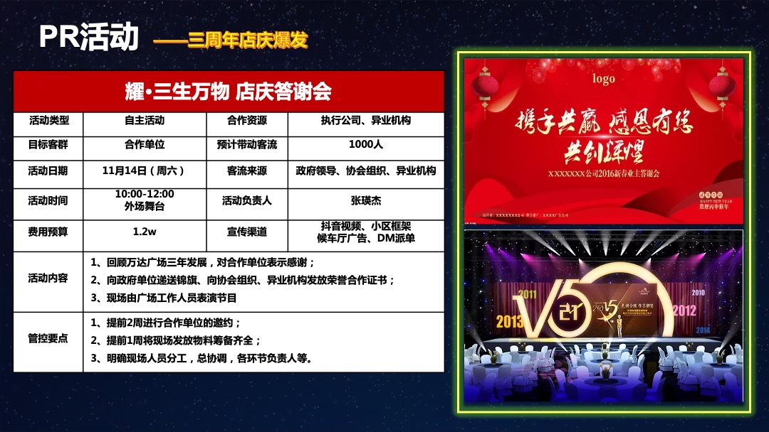 平顶山卫东万达广场3周年店庆&万粉盛典活动方案