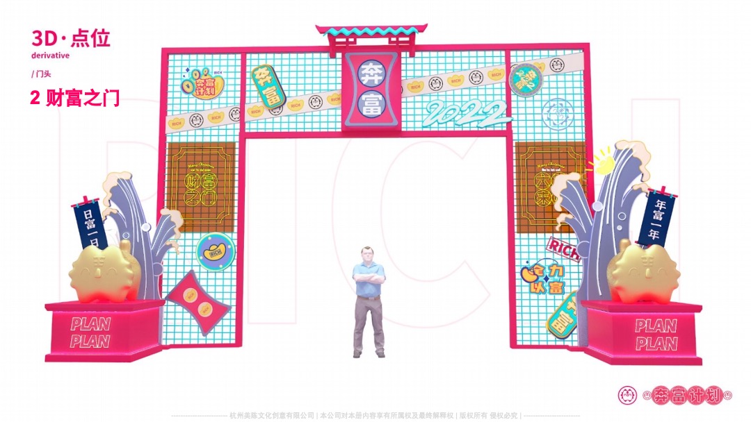 【奔富】双旦春节新年虎年IP美陈方案