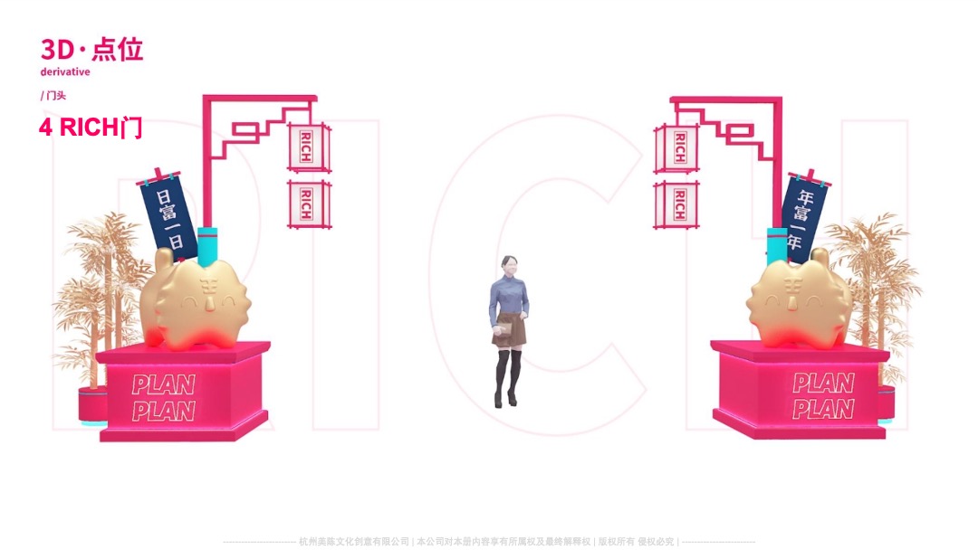 【奔富】双旦春节新年虎年IP美陈方案