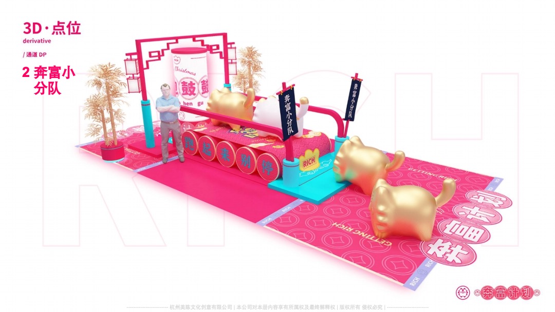 【奔富】双旦春节新年虎年IP美陈方案