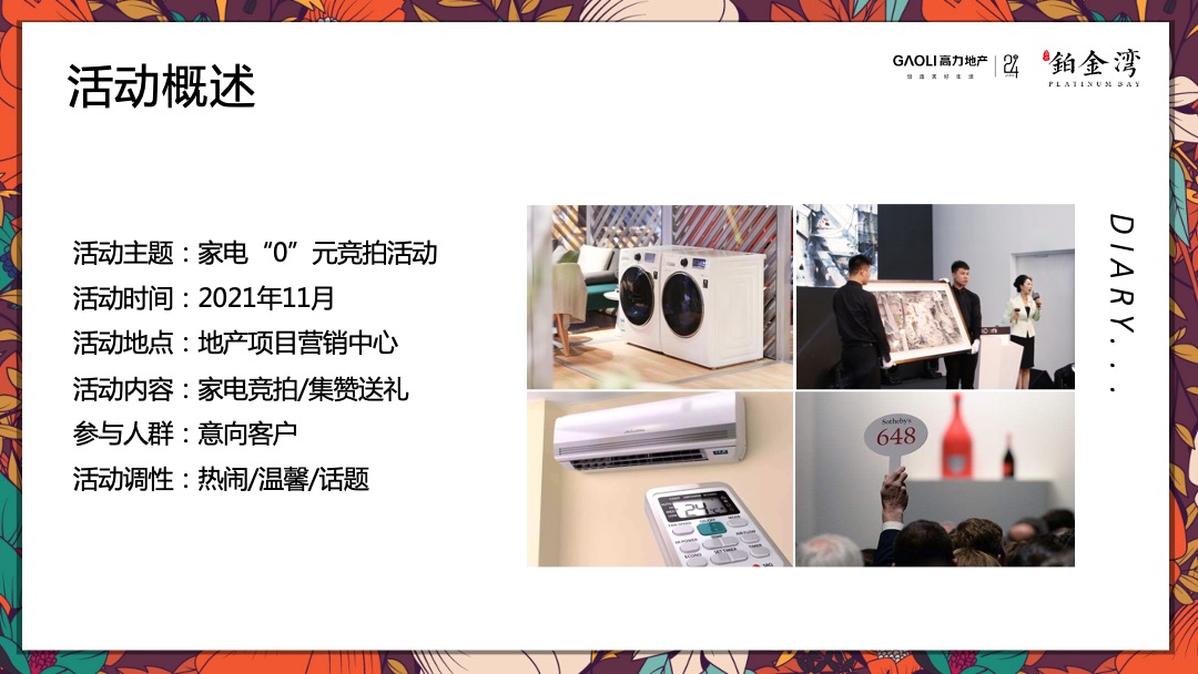 高力铂金湾线上集赞线下家电“0”元竞拍活动策划方案