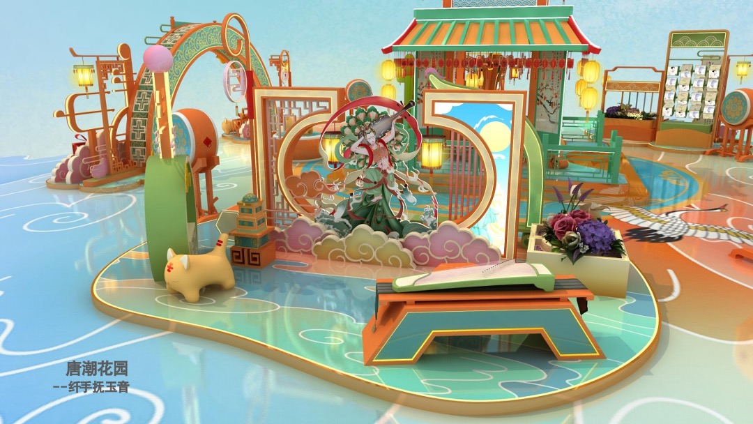 【唐潮萌虎】春节新年虎年IP美陈方案