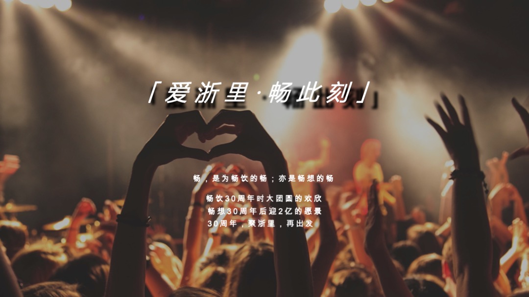 公司30周年庆典（爱浙⾥· 畅此刻主题）活动策划方案