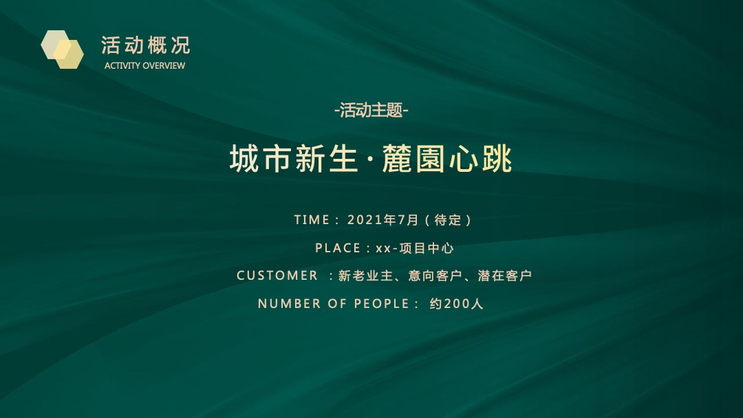 地产项目新品推出答谢晚宴（城市新生·麓園心跳主题）活动策划方案