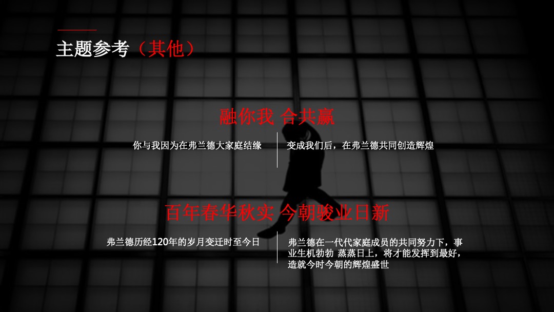 弗兰德跨越百年年会策划方案