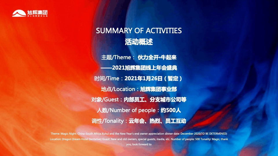 地产集团（伙力全开·牛起来主题）线上年会盛典活动策划方案