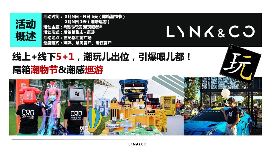 汽车品牌尾箱潮物节&巡游（集市行乐 潮玩哏都主题）活动策划方案