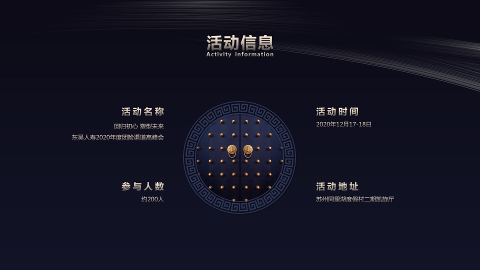 企业年度团险渠道高峰会（回归初心 塑型未来主题）活动策划方案