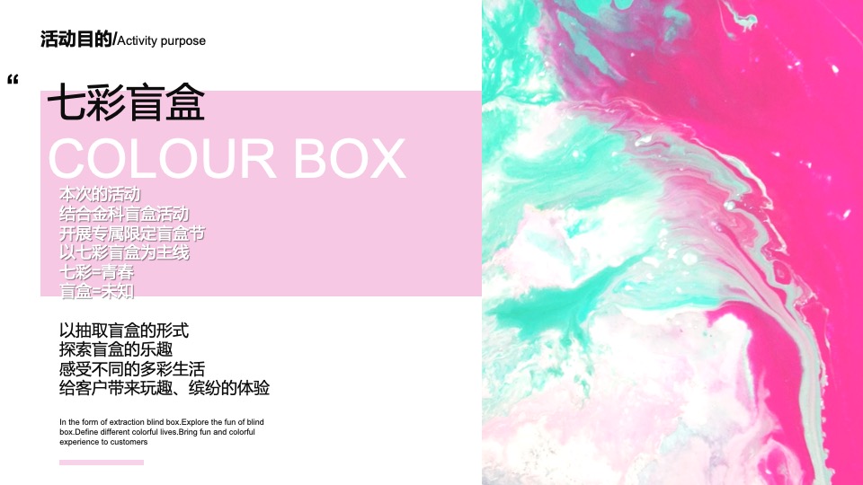 与美好不期而遇 专属限定盲盒节活动策划方案