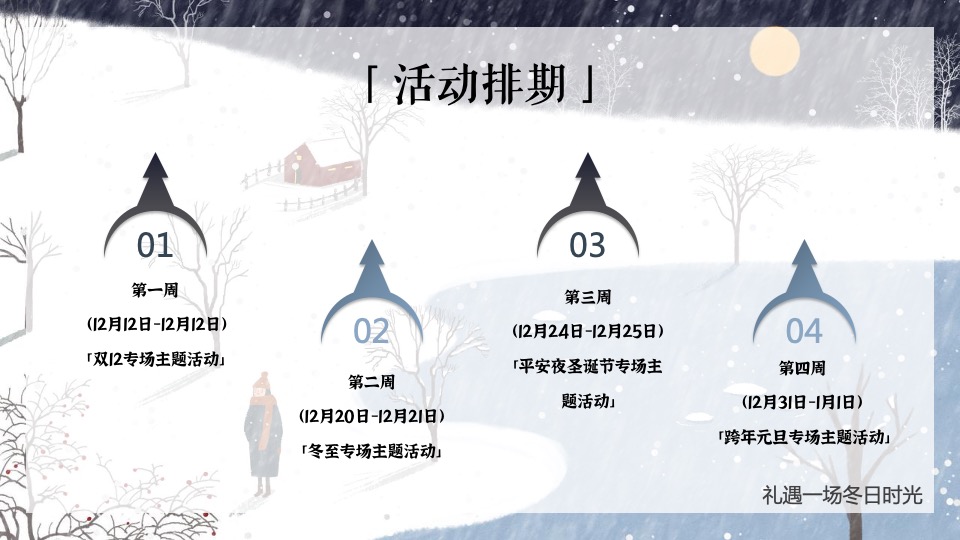 地产项目十二月系列暖场（礼遇一场冬日时光主题）活动策划方案