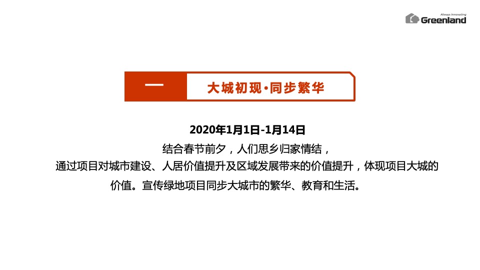 绿地集团新春返乡置业执行方案（策略活动包装）