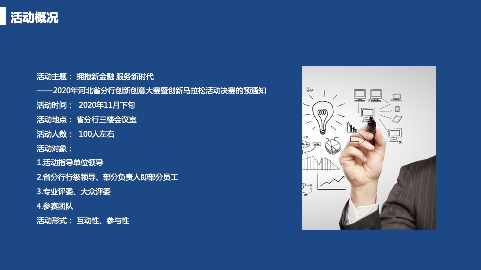 银行创新创意大赛暨创新马拉松决赛活动策划方案