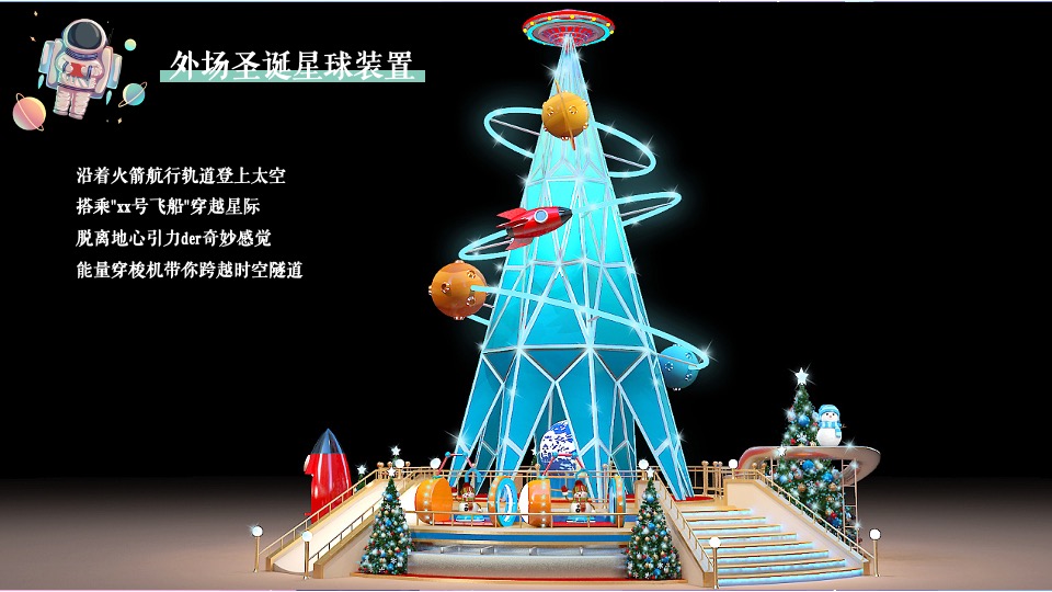 地产项目圣诞节系列暖场（圣诞星际奇遇之旅主题）活动策划方案