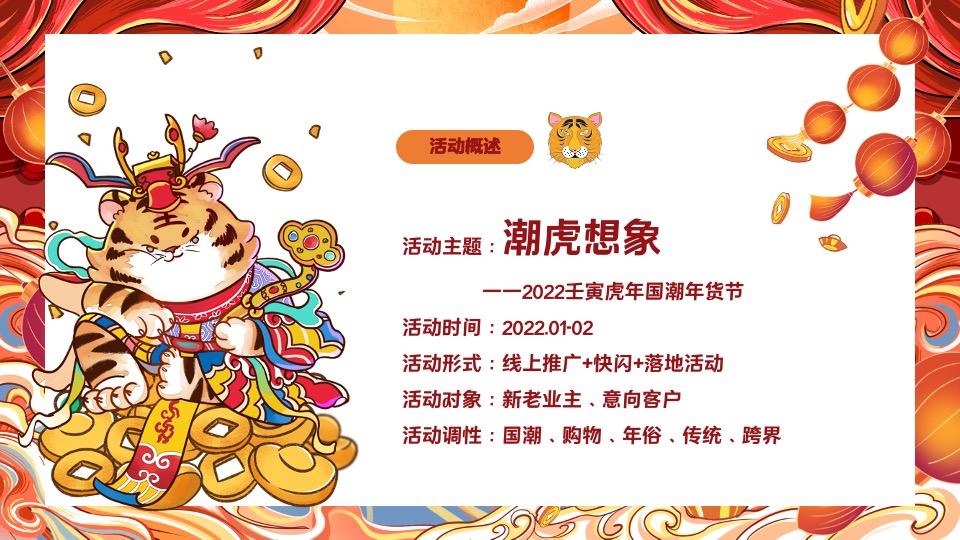 地产项目新春壬寅虎年国潮年货节（潮虎想象主题）活动策划方案