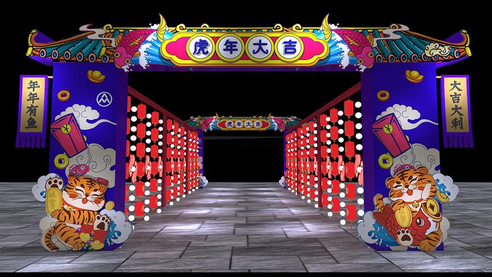 商业地产元旦&春节&新春主题包装美陈合集方案