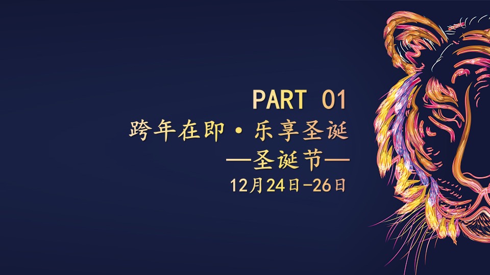 地产项目圣诞&元旦&春节系列暖场（跨年在即·福虎相迎主题）活动策划方案