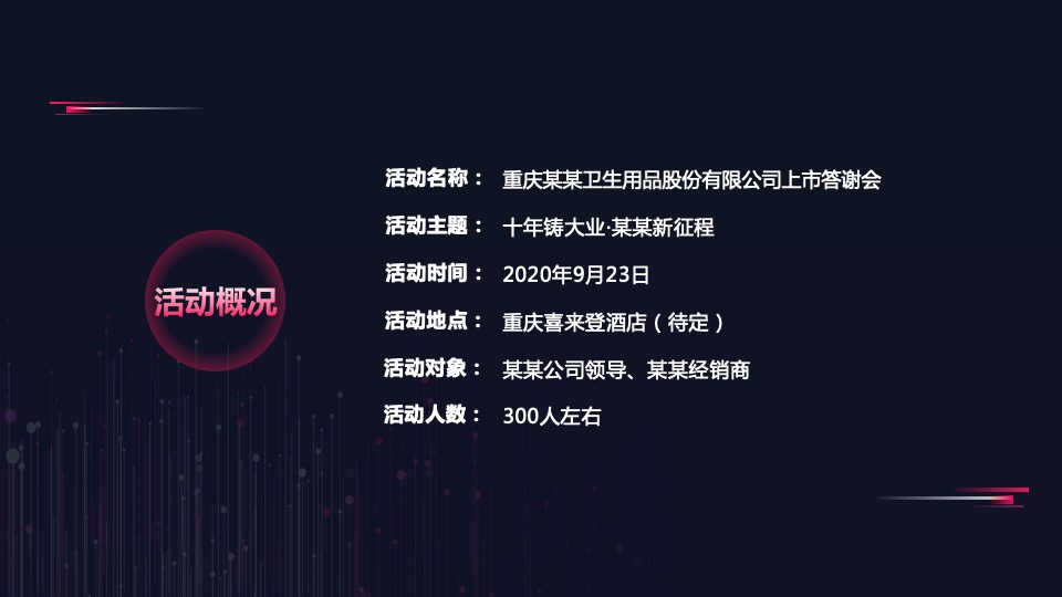 企业上市答谢会活动策划方案