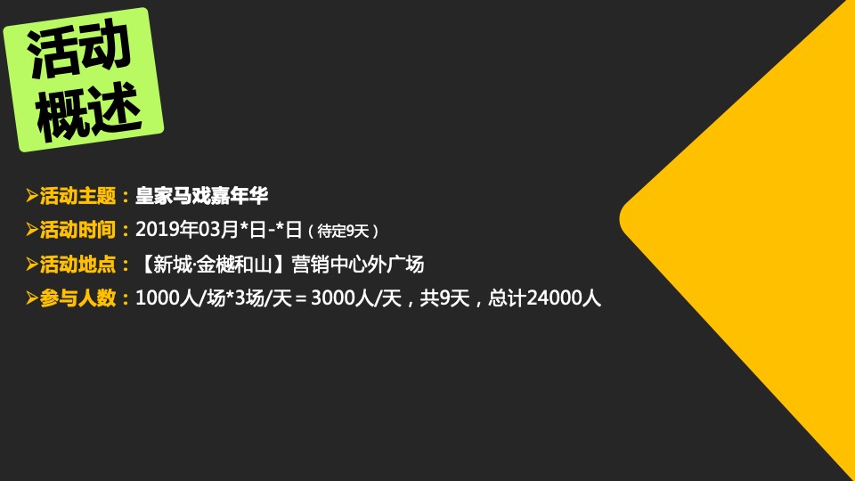 新城金樾和山皇家马戏节活动方案