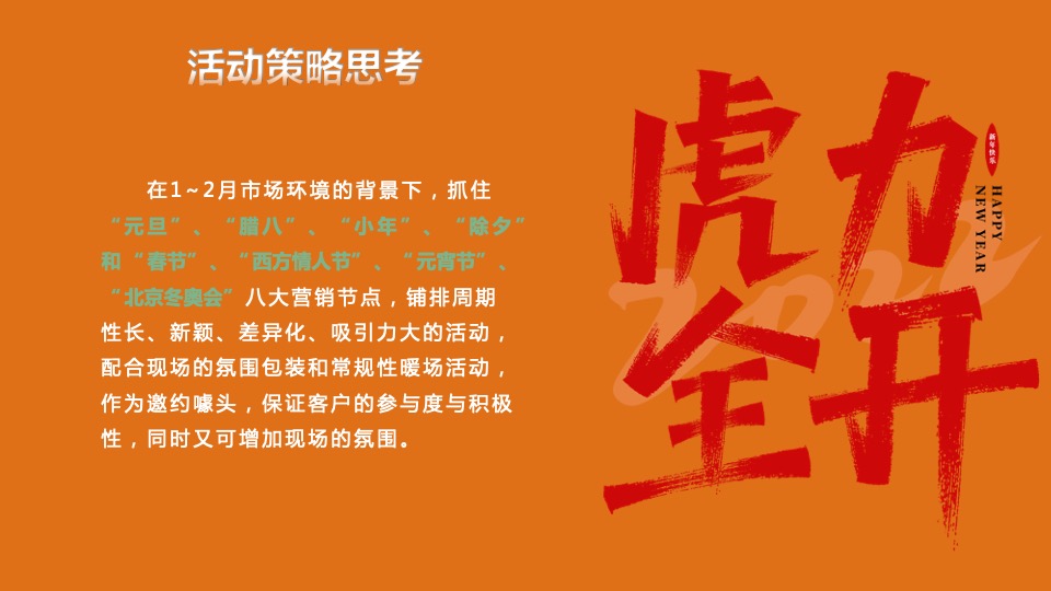 地产项目虎年新春1-2月营销创意（虎年虎生威主题）活动策划方案