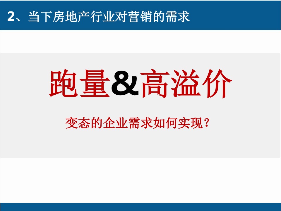 地产决战案场营销培训资料