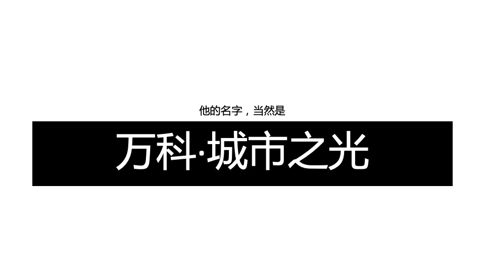 广州4A金燕达观-万科·城市之光推广策略方案