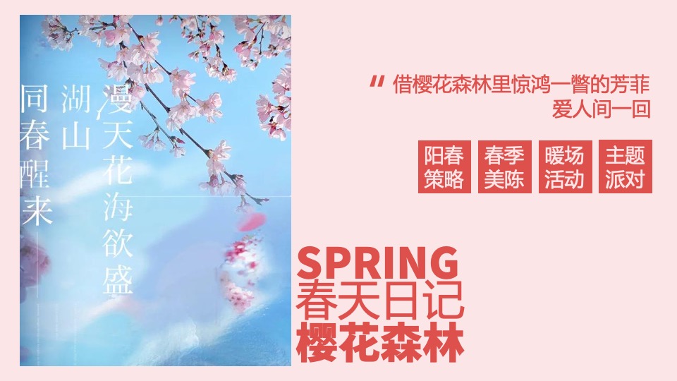 地产项目3月春天日记主题大型樱花节活动策划方案
