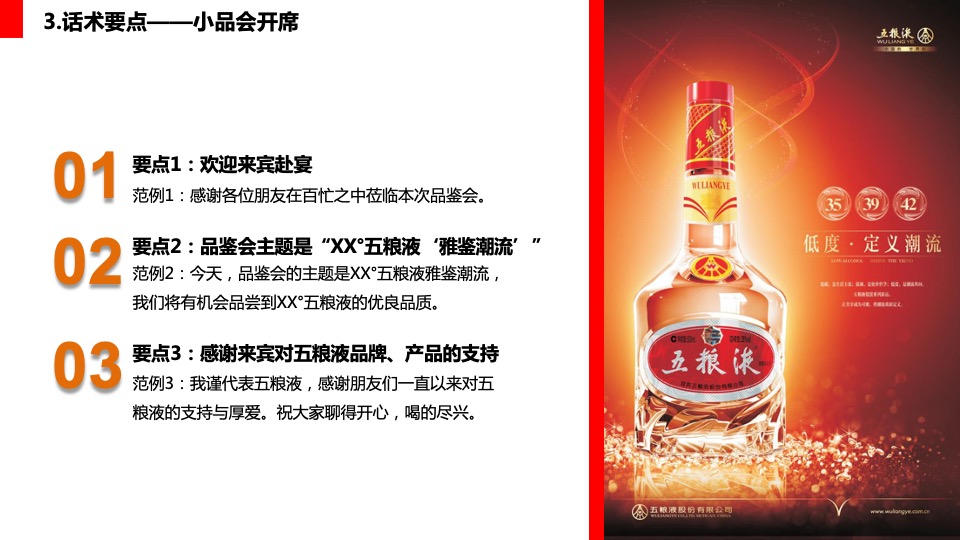 白酒五粮液低度系列营销话术使用规范