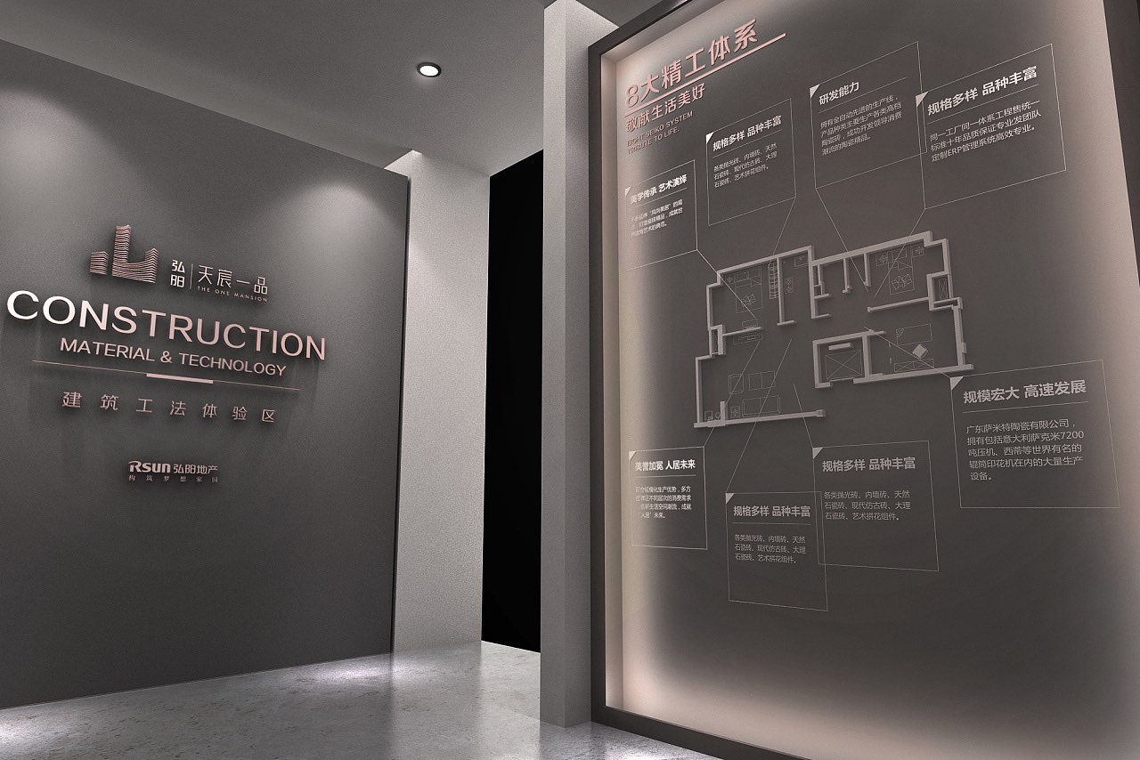【现场包装】房地产品牌墙、工法墙、文化墙参考合集！