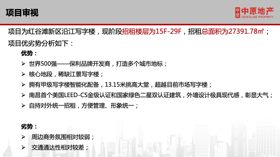 保利中心写字楼招商方案