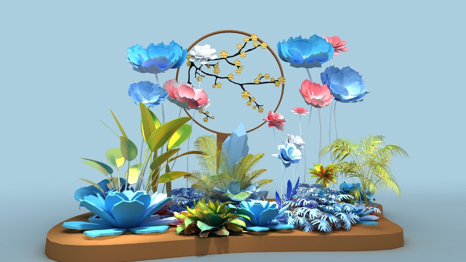 商业地产春季花艺主题美陈合集方案