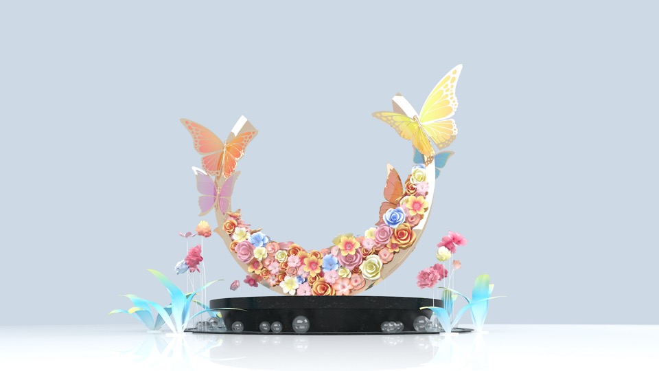 商业地产春季花艺主题美陈合集方案