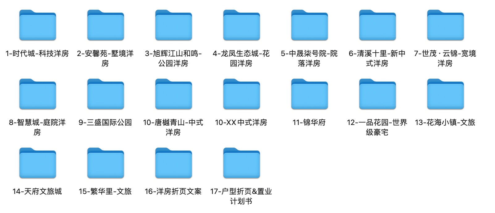 【地产物料】8大类别、110余项目折页合集！