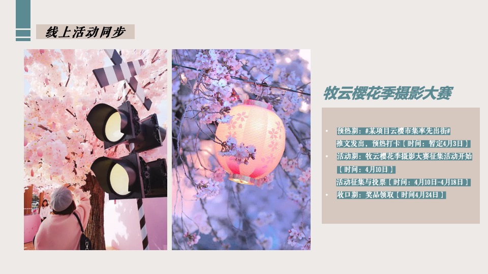 地产项目春季4月樱花季暖场（人间四月·恰如春时主题）活动策划方案