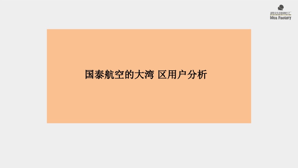 道里国泰航空品牌传播策略案