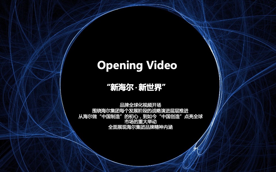 海尔品牌全球化发布会执行方案