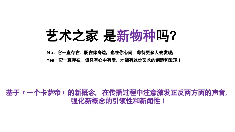 卡萨帝艺术家家艺术传播策略策划案
