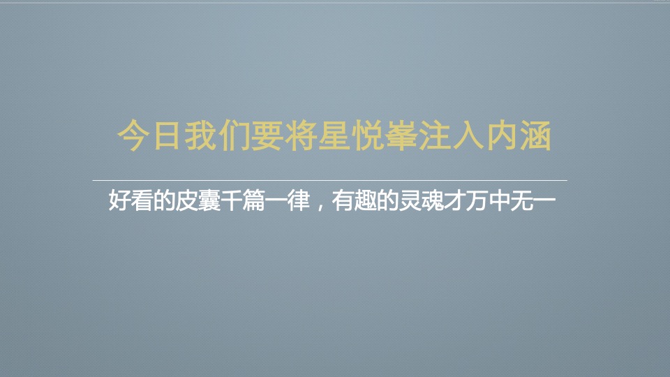 越秀星悦峯整合推广竞标方案