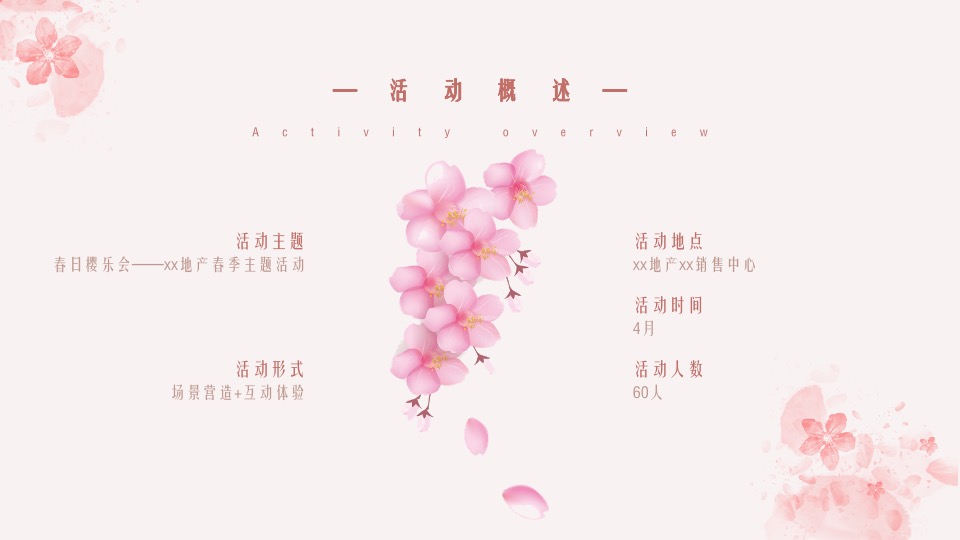 地产项目4月春季樱花节系列暖场（春日樱乐会主题）活动策划方案