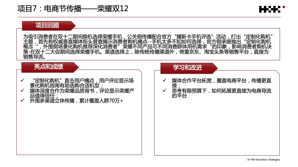 荣耀年度公关传播规划