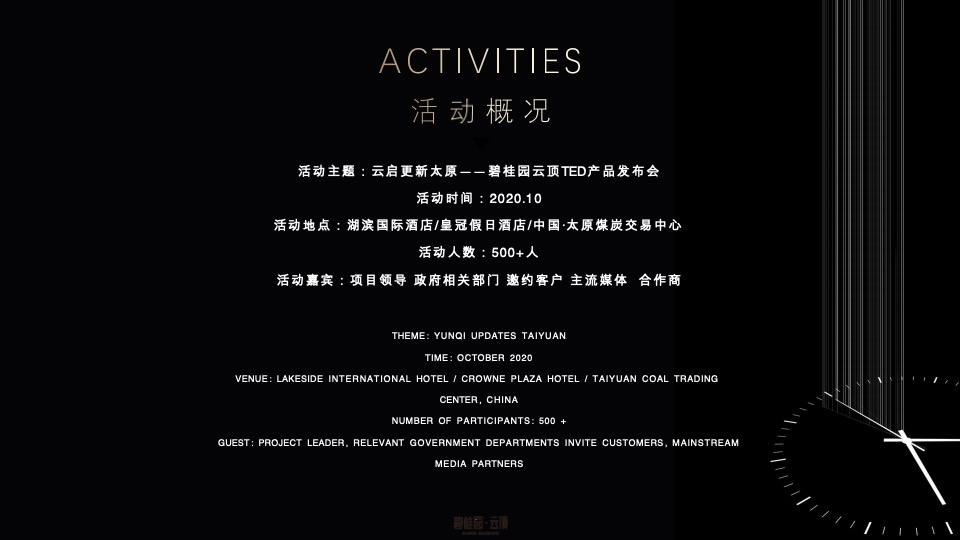 碧桂园云顶首场TED式发布会活动策划方案