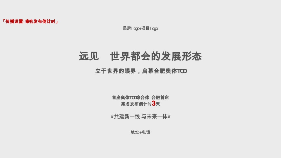 合肥招商奥体公园TOD项目首开前执行推广思考
