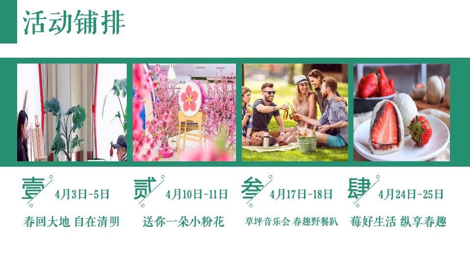 地产项目春季四月周末暖场（人间四月·春游记主题）活动策划方案