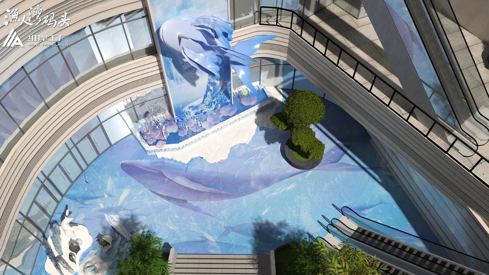 商业广场夏季美陈（渔人湾码头主题）包装方案