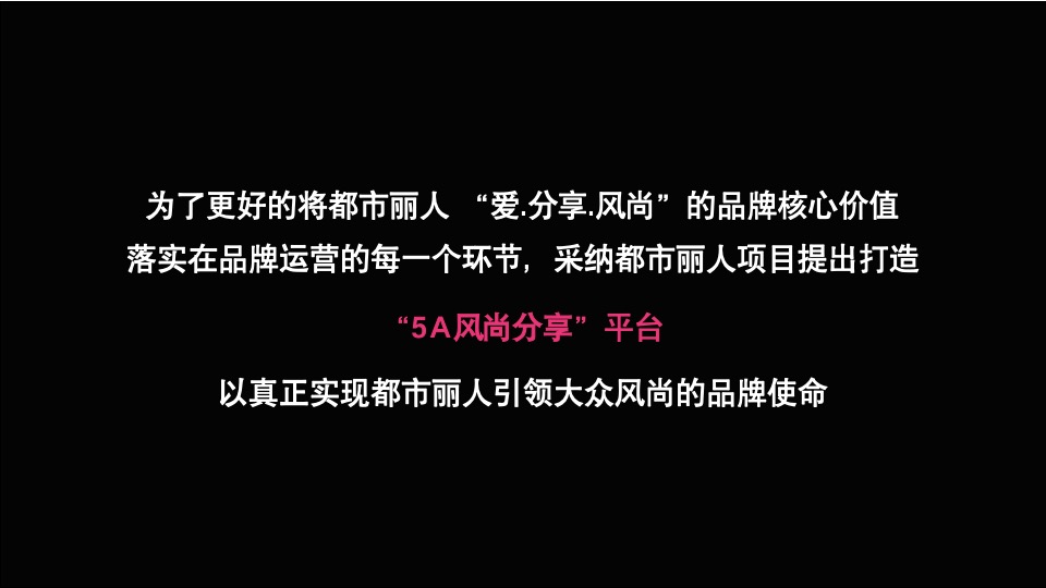 都市丽人女装案例总结