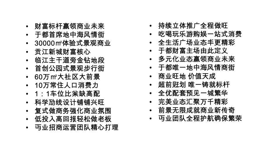 天成名都主题商业街包装策略